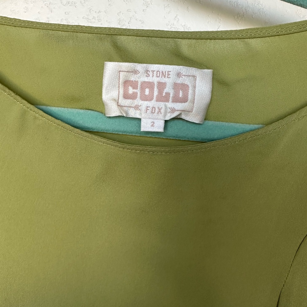 Stone Cold Fox Green long sleeve mini dress - Picture 3 of 5